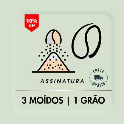 4 PACOTES | 3 MOÍDO - 1 GRÃO